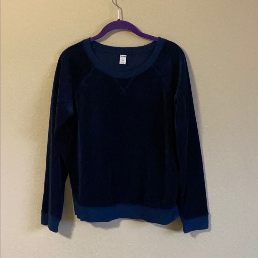 Velvet Navy Sweatshirt - Comfy!